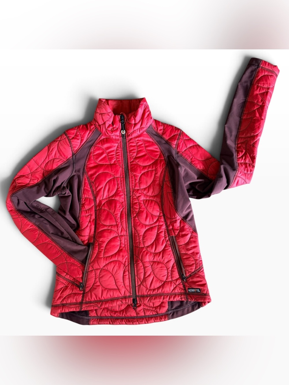 Kerrits Women's Quilted Red and Plum Jacket Small Equestrian Horse Riding